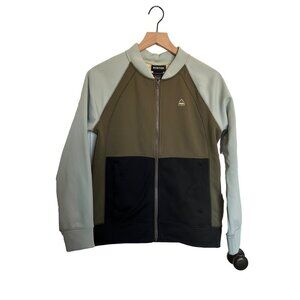 Burton Women's Crown‎ Bonded Jacket MEDIUM Aqua Grey / Keef / True Black